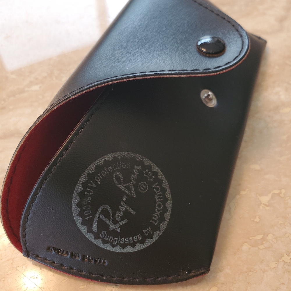 NWOT RARE MEN'S RAYBAN RB2116 INDIGO BLUE MIRRORED SUNGLASSES W/ CASE 100% AUTH! - Picture 8 of 8